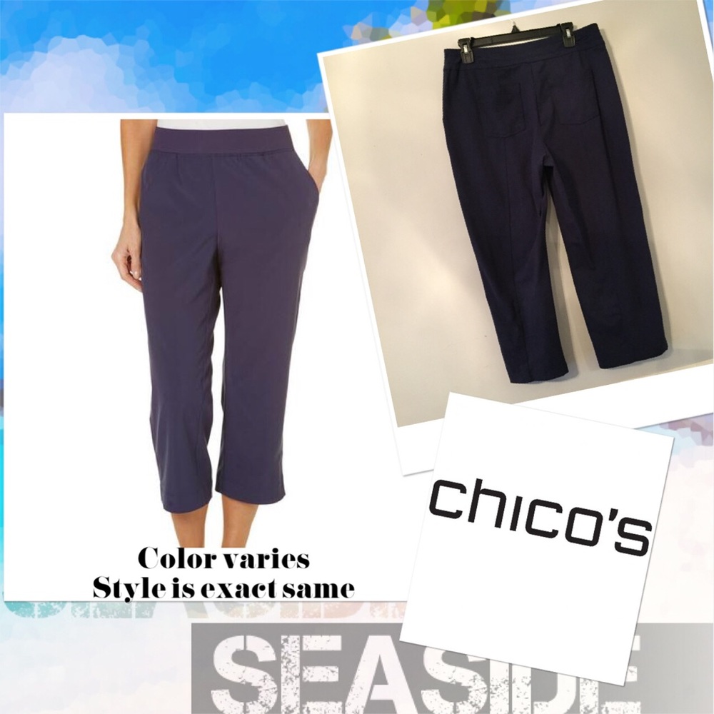 Chico’s Zenergy casual cropped pants Sz 1 ( Sm/m )